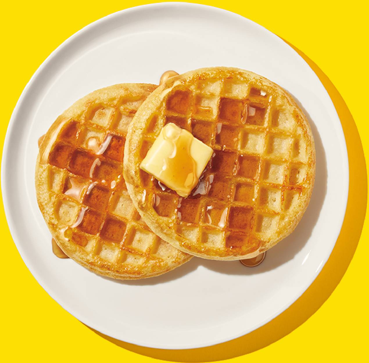 plate of eggo waffles